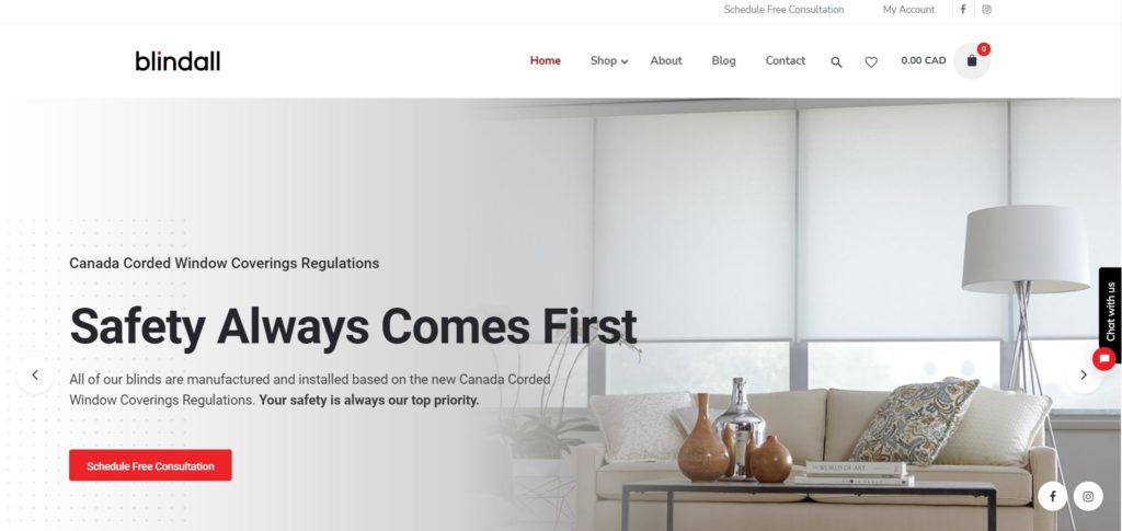 Blindall Homepage