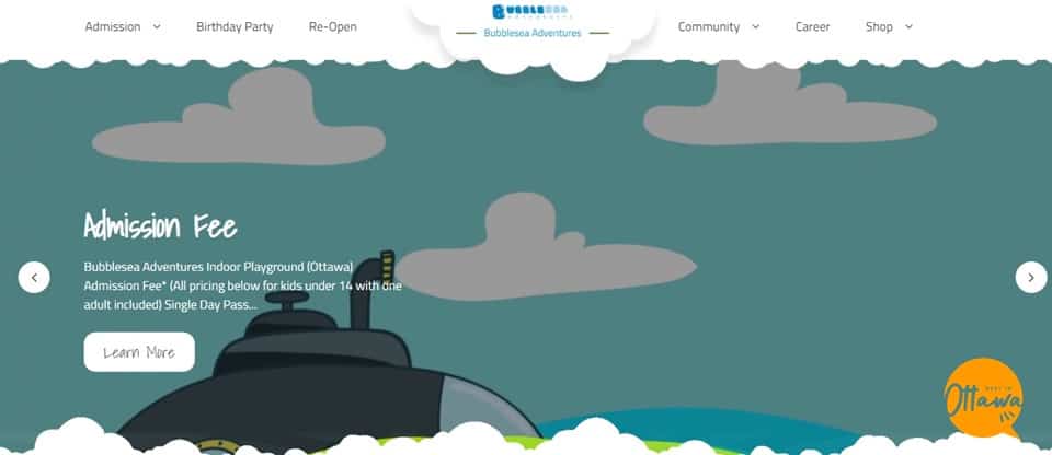 Bubble Sea Adventures Homepage