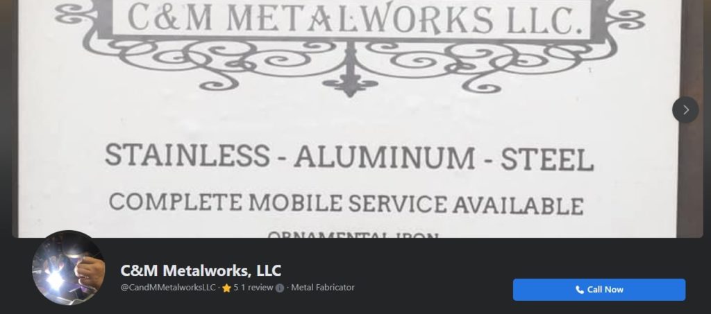 C&M Metalworks and Custom Fabrication Welding's homepage