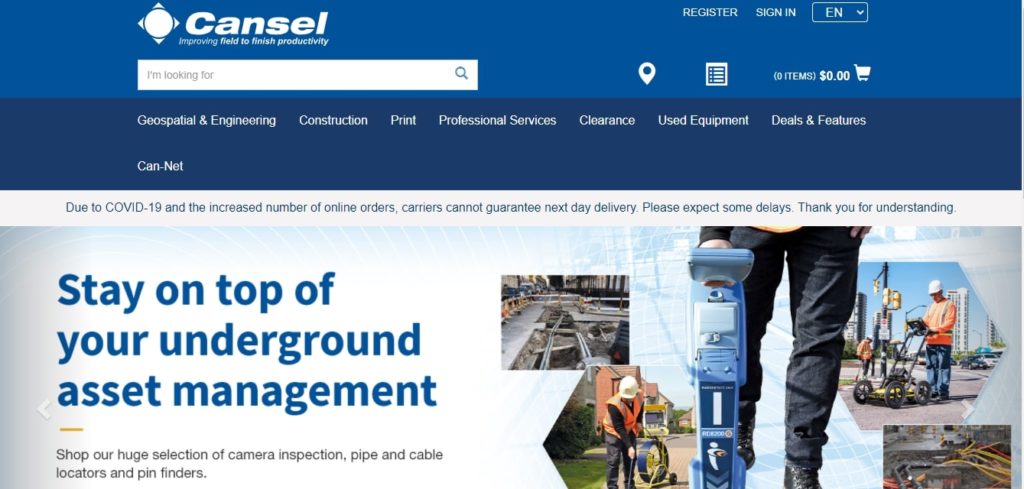 Cansel Surveying Homepage