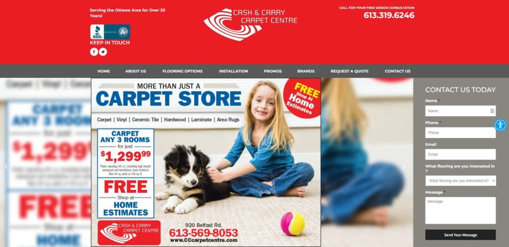 Cash & Carry Carpet Centre Homepage