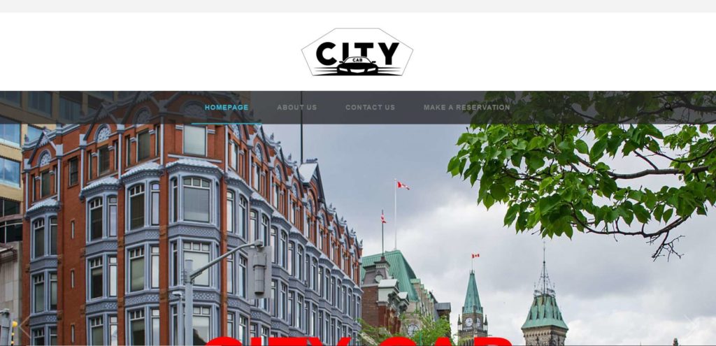 City Cab's homepage