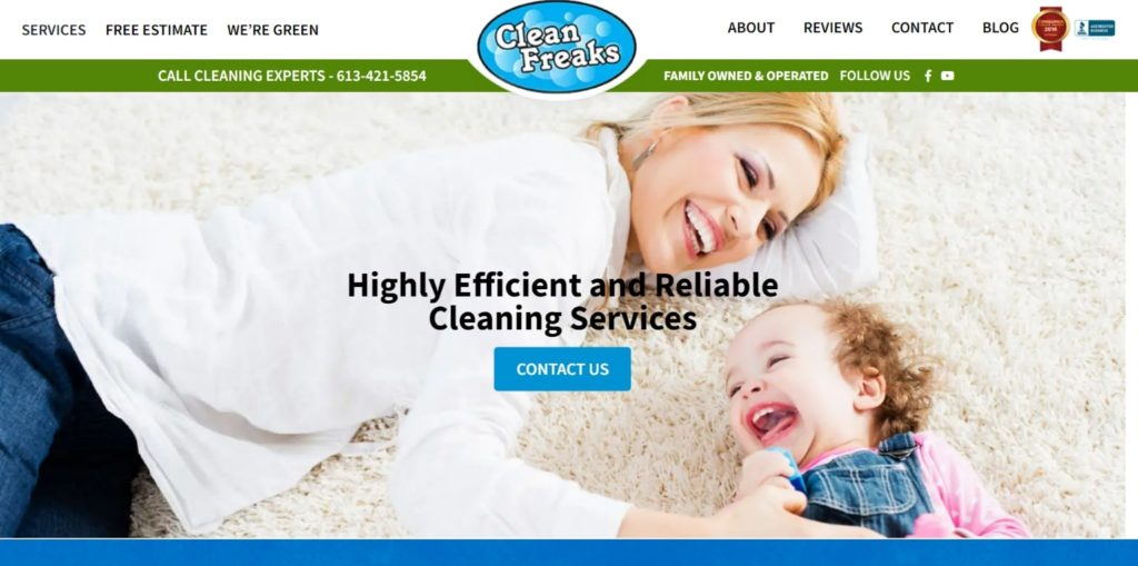 Clean Freaks Homepage