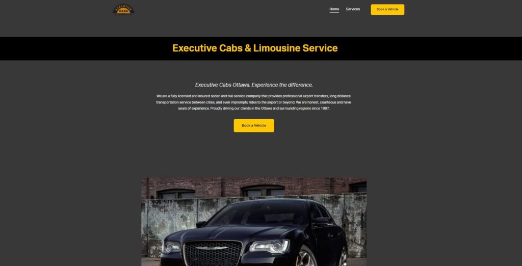 Executive Cabs & Limousine Services Homepage