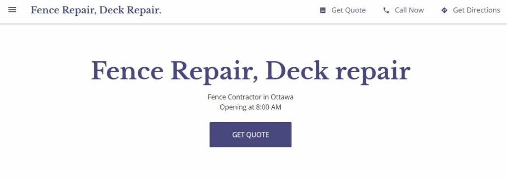 Fence Repair, Deck Repair Homepage