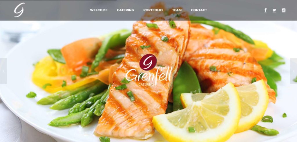 Grenfell Catering's homepage