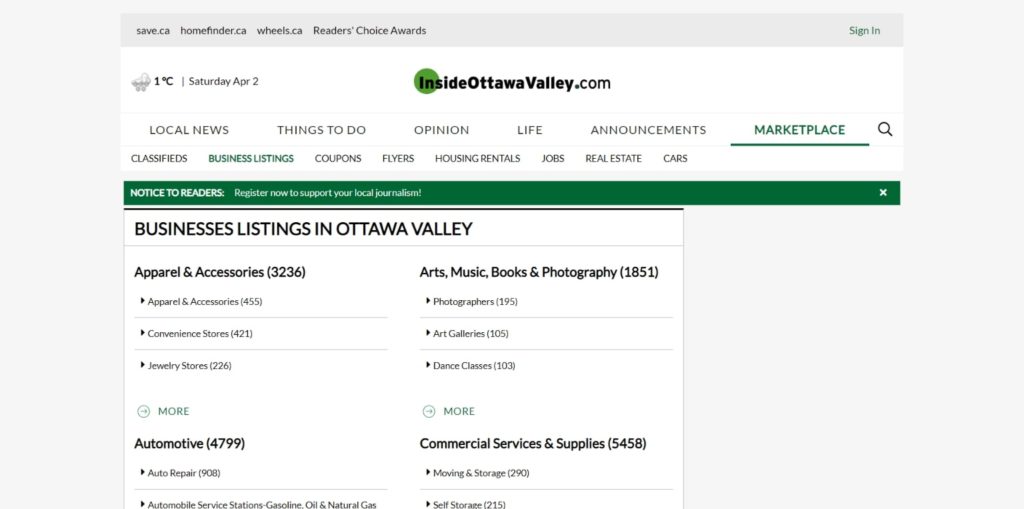 Inside Ottawa Valley Homepage