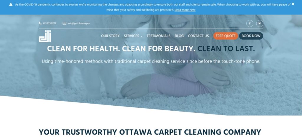 JaDoc Inglis Carpet & Rug Care Homepage