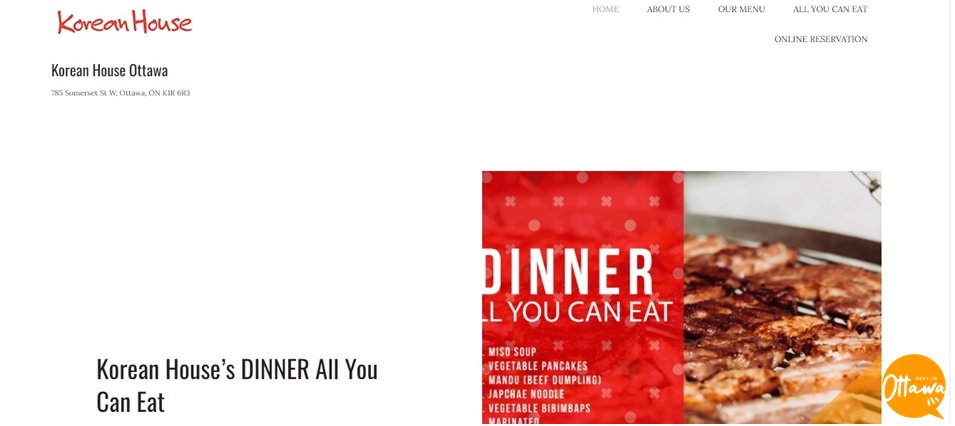 Korean House Homepage
