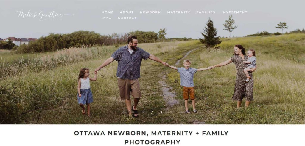 Melissa Gauthier Photography Homepage