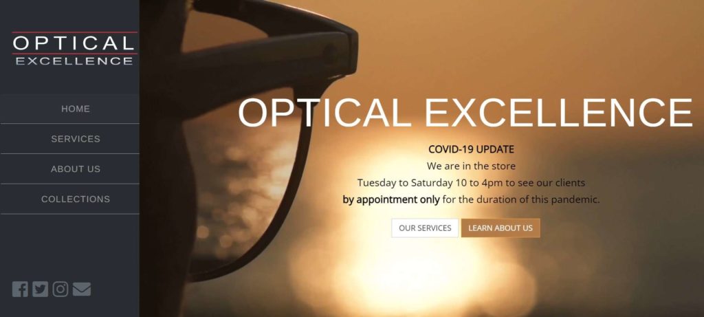 Optical Excellence's homepage