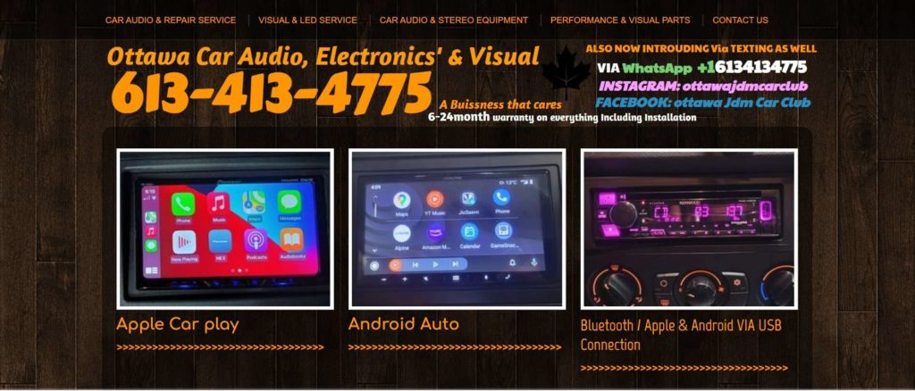 Ottawa Car Audio, Electronics’ & Visual Homepage