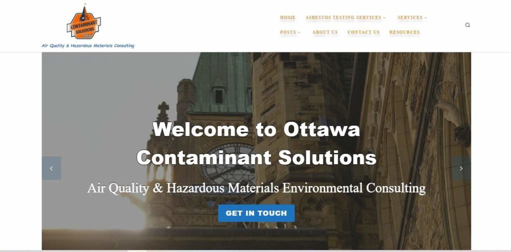 Ottawa Contaminant Solutions homepage