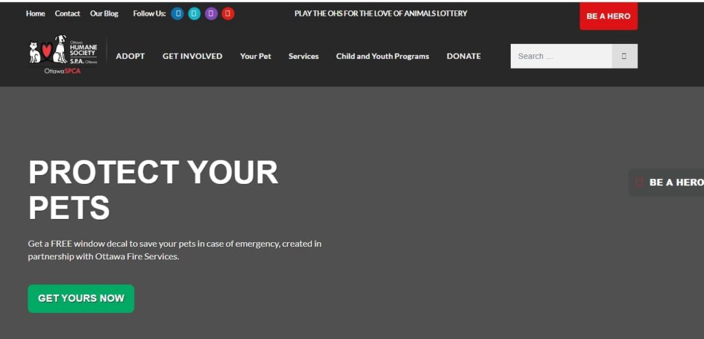 Ottawa Humane Society Homepage