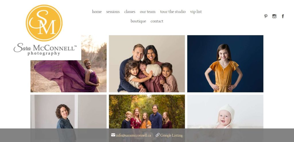 Sara McConnell Photography Homepage