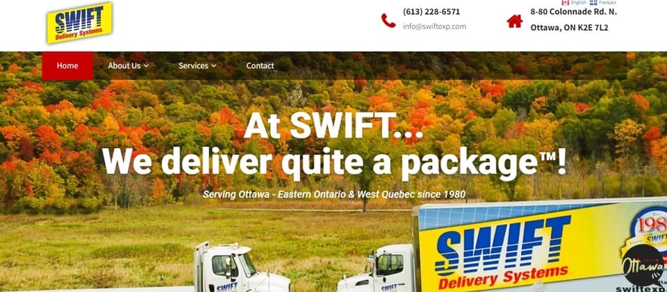 Swift Delivery Systems Homepage