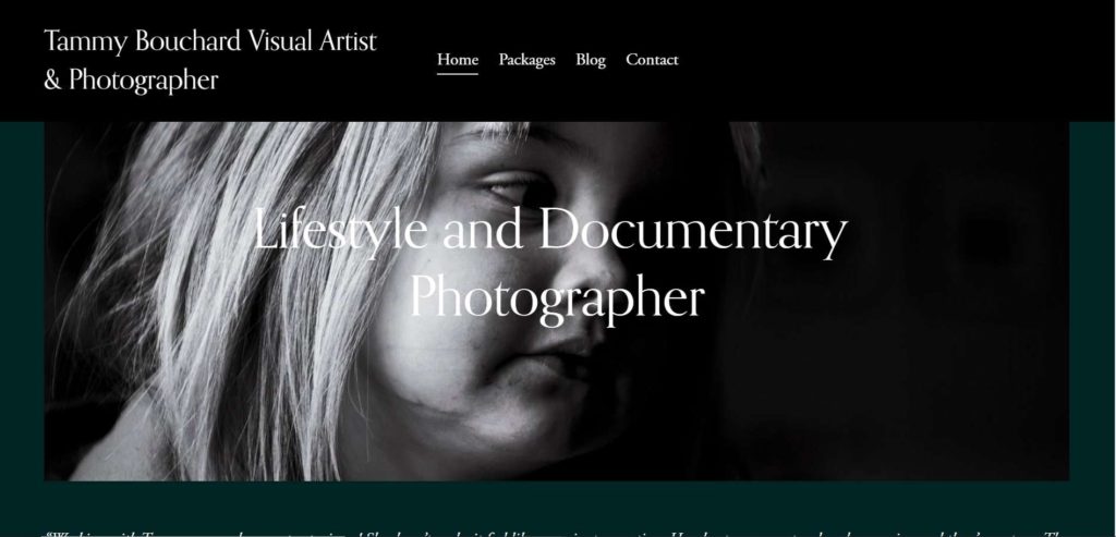 Tammy Bouchard Photography Homepage
