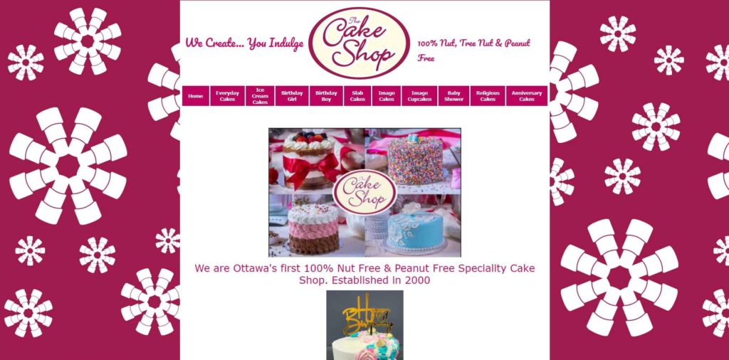 The Cake Shop Homepage