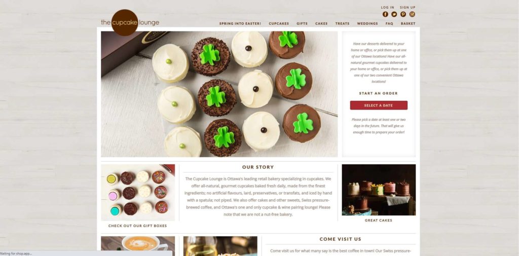 The Cupcake Lounge Homepage
