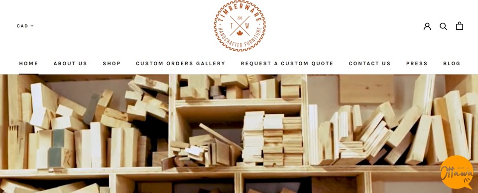 Timberware Handcrafted Furniture Co. Homepage