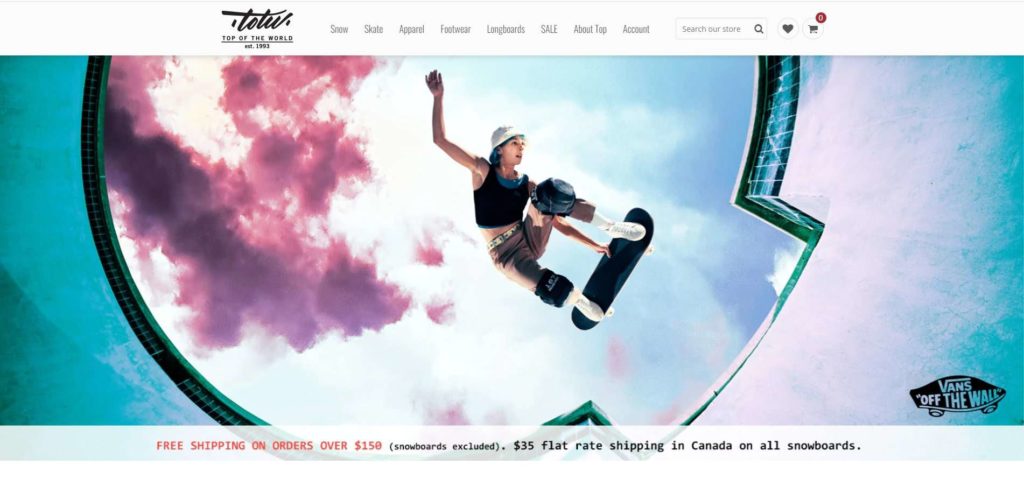 Top of the World Homepage