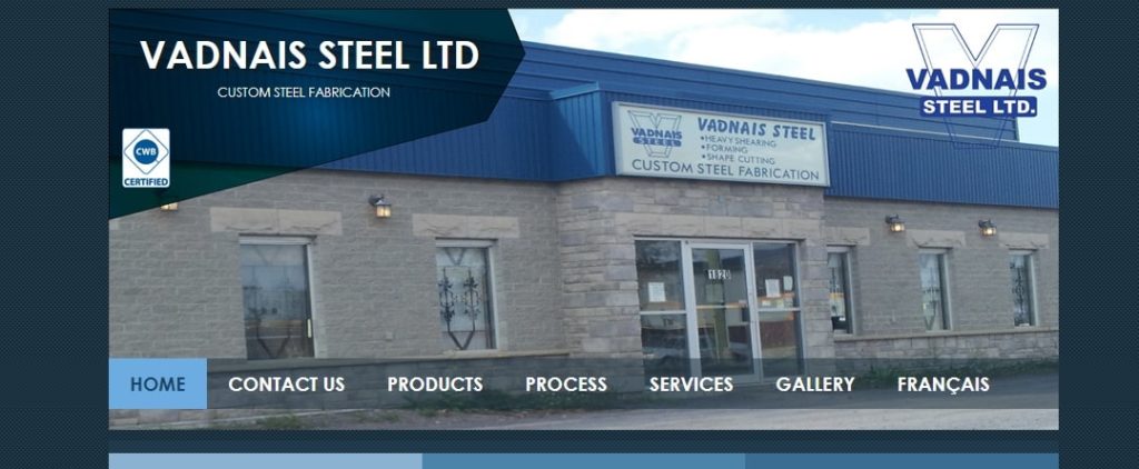 Vadnais Steel LTD's homepage