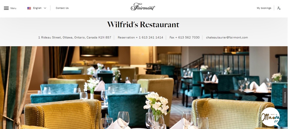 Wilfrid’s Restaurant Homepage