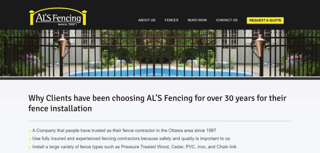 AL'S Fencing Homepage