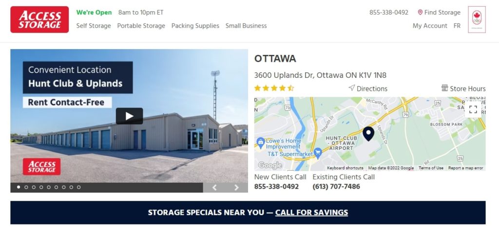 Access Storage Homepage