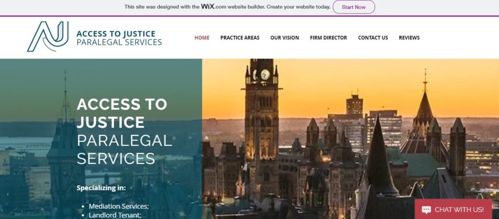 Access to Justice Paralegal Services Homepage