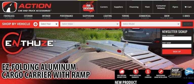 Action Car And Truck Accessories Homepage