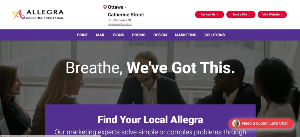 Allegra Marketing Print Mail Homepage