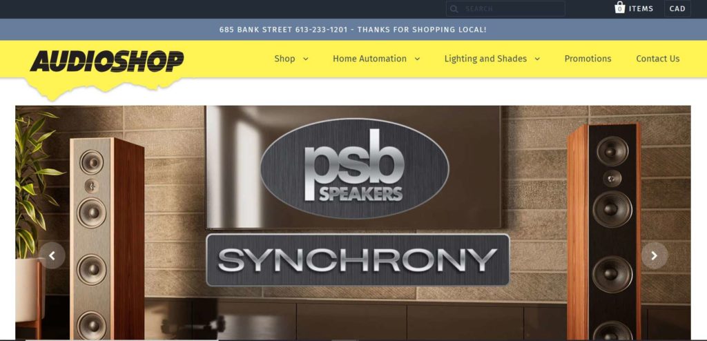 Audioshop Homepage