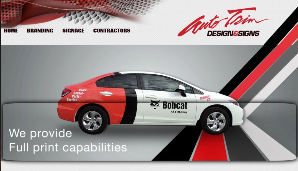 Auto Trim Design of Ottawa Homepage