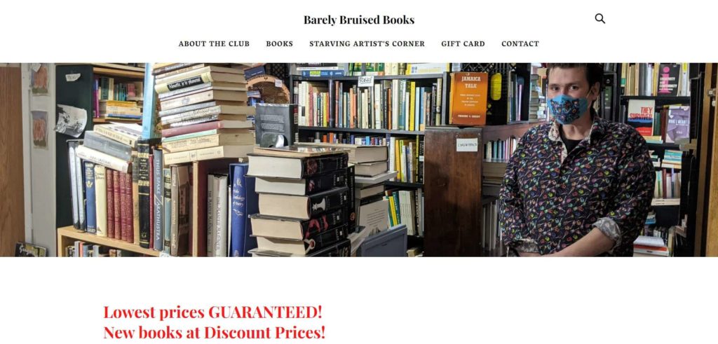Barely Bruised Books Homepage
