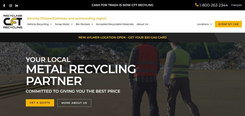 FT Recycling Homepage