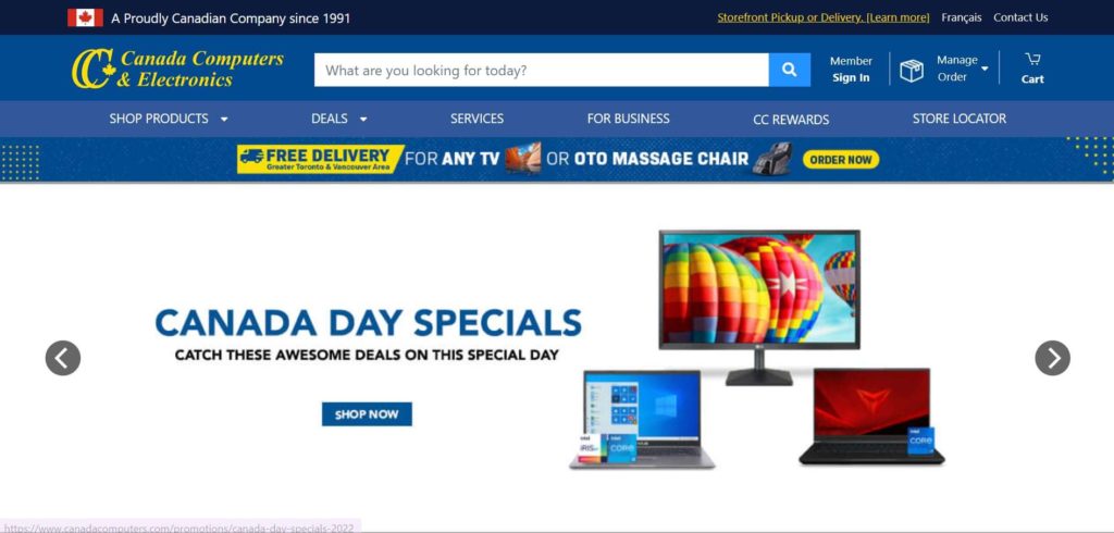 Canada Computers & Electronics Homepage