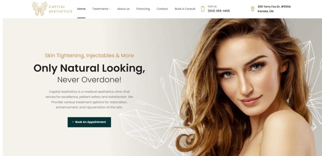 Capital Aesthetics Homepage