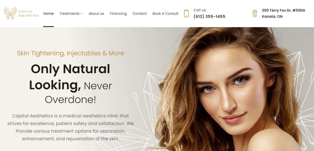 Capital Aesthetics Homepage