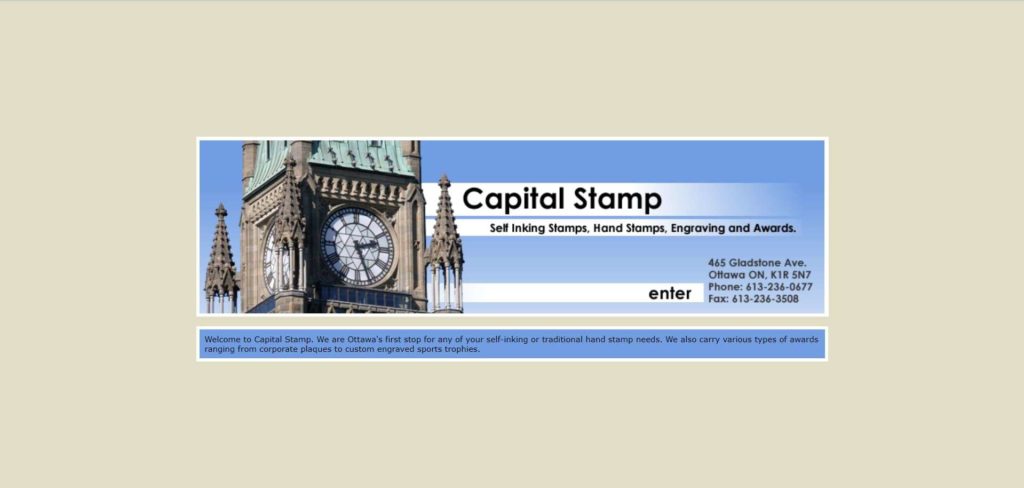 Capital Stamp Homepage