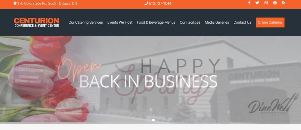 Centurion Conference and Event Center Homepage