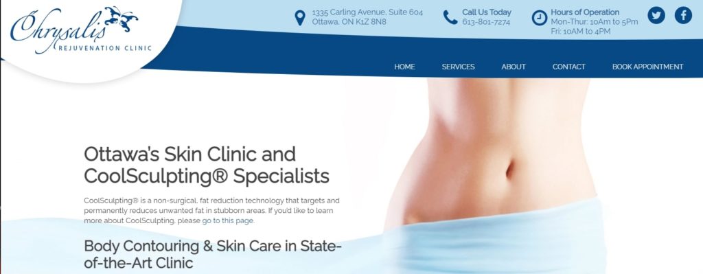 Chrysalis Rejuvenation Clinic Homepage