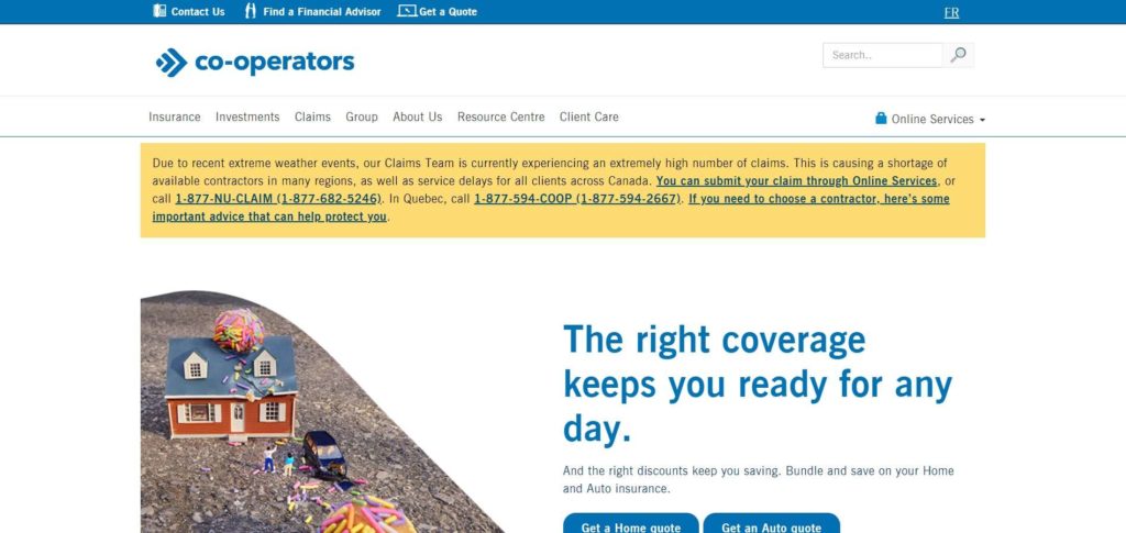 Co-operators Group Ltd. Homepage