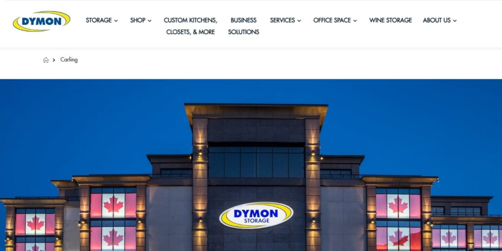 DYMON Storage Homepage