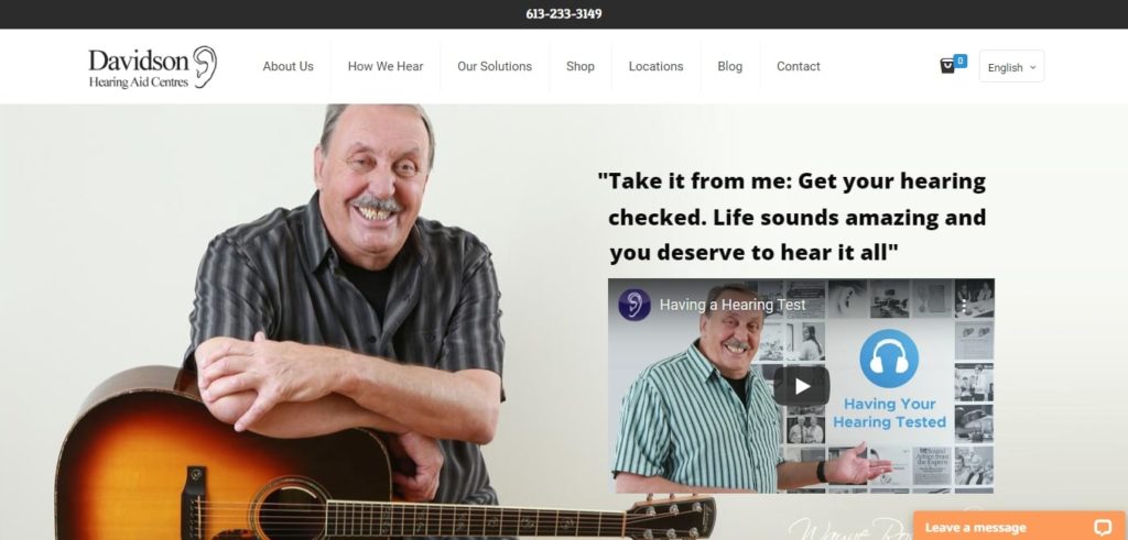 Davidson Hearing Aid Centres Homepage