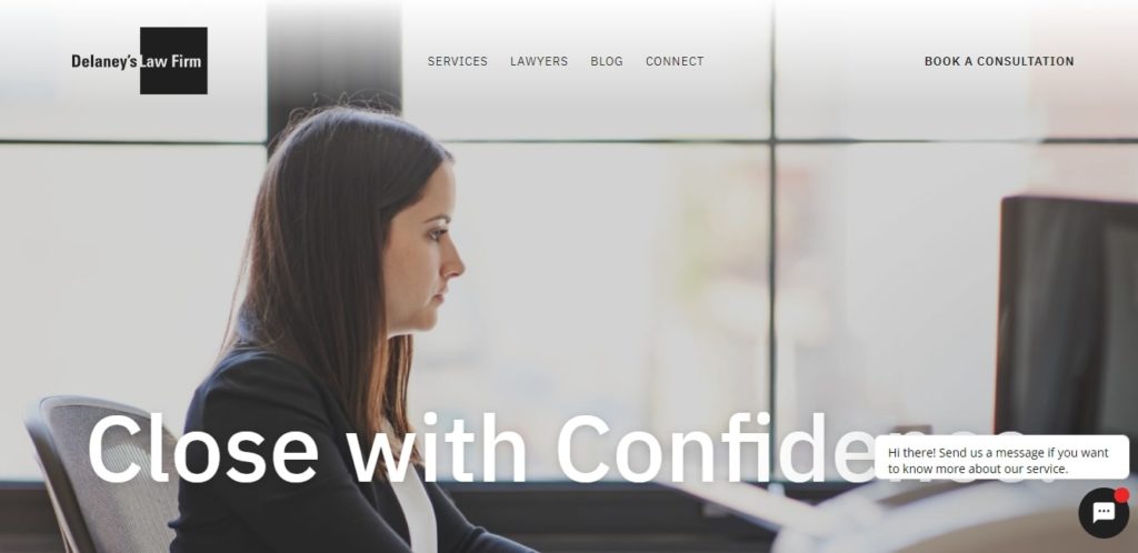 Delaney's Law Firm Homepage