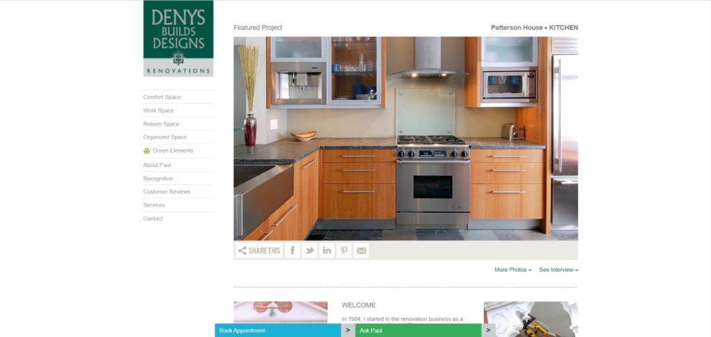 Denys Builds Designs Renovations Homepage