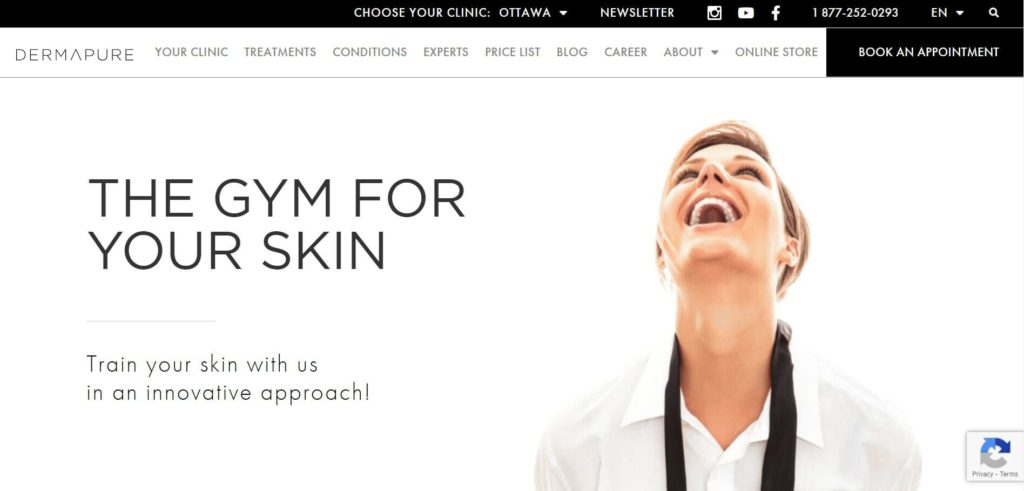 Dermapure Homepage