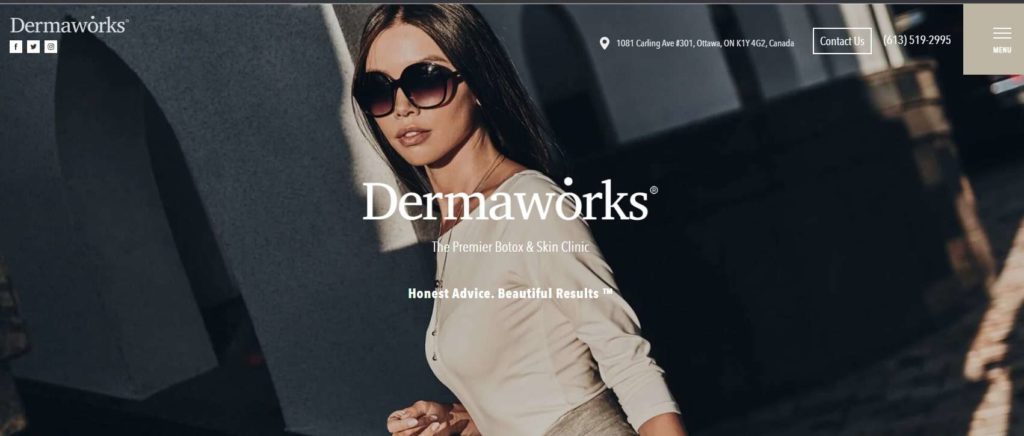 Dermaworks Medical Aesthetics Clinic Homepage
