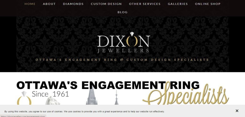 Dixon Jewellers Homepage